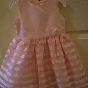 Carter's Light Pink Striped Formal Dress